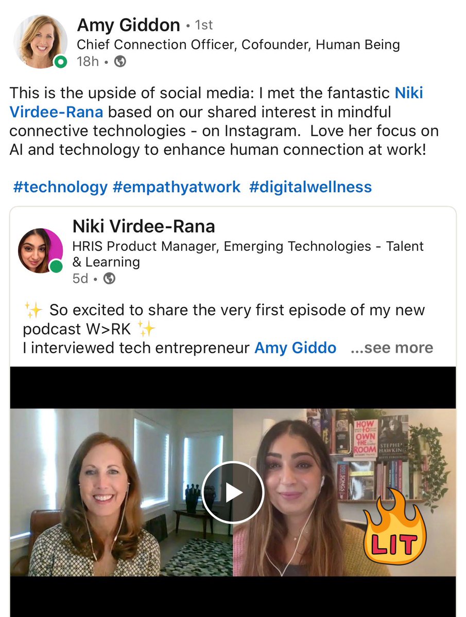 Loved this recent convo with @AmyGiddon on how her app - @DailyHaloha - is keeping us connected during isolated times!

Watch it now: youtu.be/JFJypKJf8eE

#digital #wellbeing #innovation