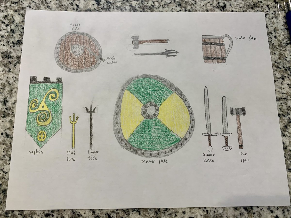 mrs_mbright's tweet photo. The Foods and Nutrition class’s table setting posters turned out great! #cretecards #cardinalpride #fcstn #sayyestofcs #fcssucess https://t.co/kOJnRvtpvs
