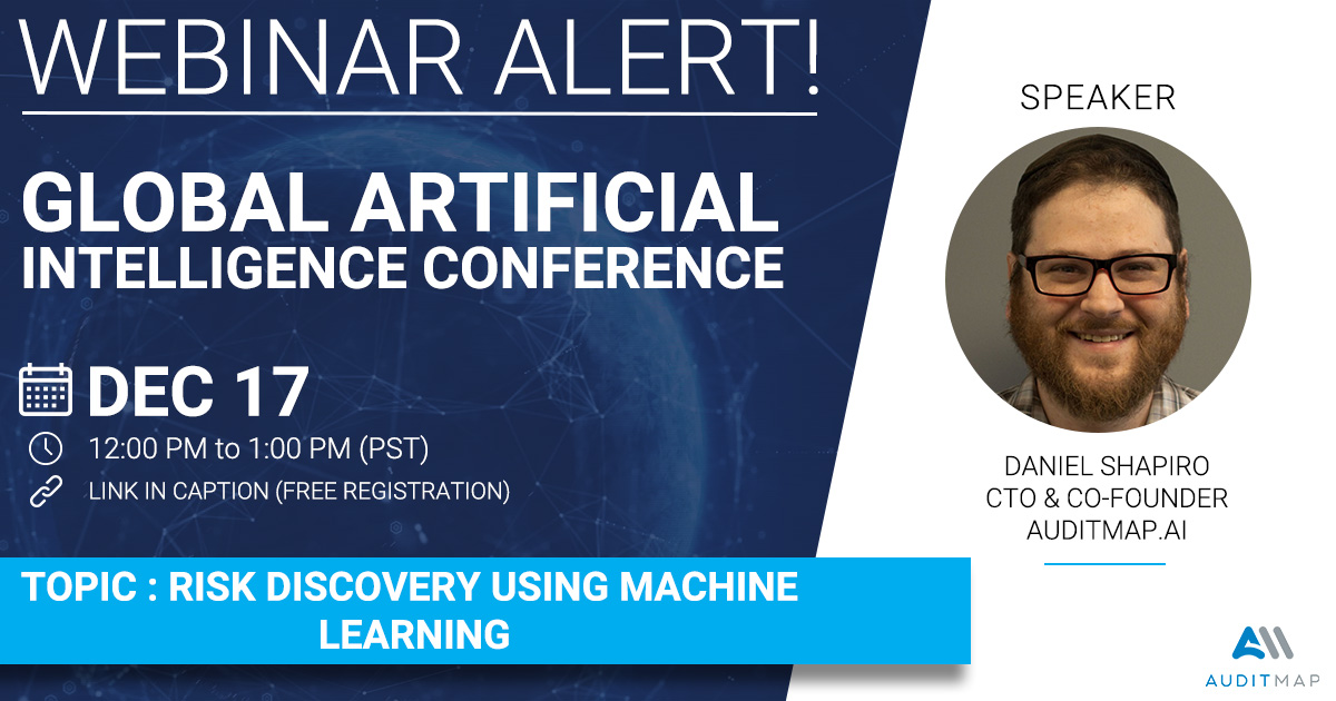 auditmapai's tweet photo. Our CTO Daniel Shapiro, PhD is breaking down how the public sector &amp; banking sector can hugely benefit from artificial intelligence discovering risks in their audit reports.

Register here for free - https://t.co/51Ntm3BOxi https://t.co/ckg6CJJUj1