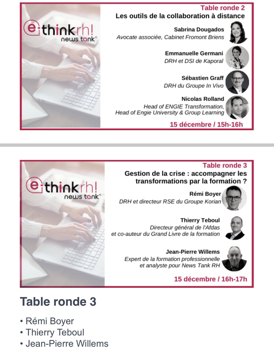 GroupeAlpha's tweet photo. #ethinkRH, un #event @NewsTankRH @exclusiverh
C’est déjà demain 🤗
➡️ https://t.co/Odp4uINF5W https://t.co/Ik2uEaHIOt