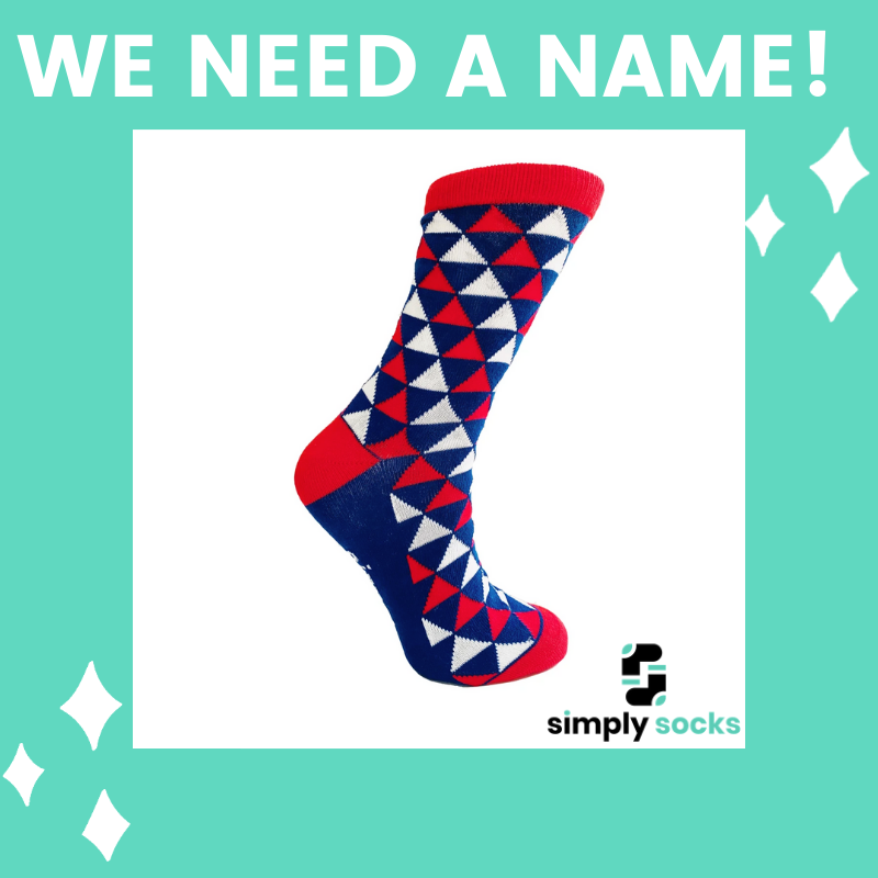 SimplySocksUK's tweet photo. We need your help!
Can you help us think of a name for these blue, red and white prism socks?
Send us your suggestions and if your suggestion is picked by us, then you will receive bragging rights for life & a pair of these socks!
#competition #giveaway #simplysocks https://t.co/mLd6UGB7fo