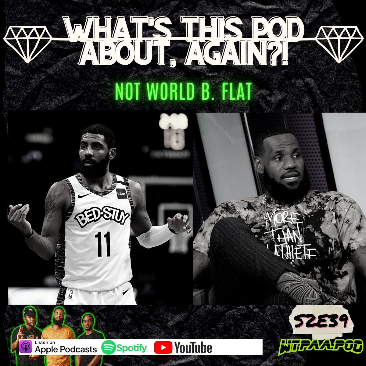 WTPAApod's tweet photo. 🚨NEW EP🚨This pod is about:
-dissecting the ESPN Top 100 NBA rankings,
-Kyrie vs the world,
-Coach K taking a rare L,
-and we album hop back to Lupe Fiasco’s The Cool.
TAP IN!
🎧: https://t.co/DRremwLSj4
#NBATwitter
#podsofcolor https://t.co/oxMBXF2uRU