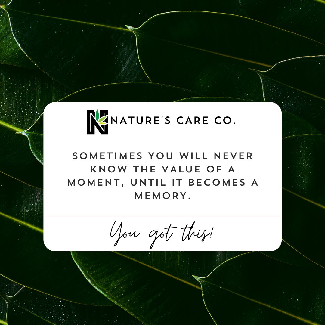 Use this opportunity to cherish each and every moment as it happens - don't pass it up.

#motivationalmonday #drsuess #naturescarecompany #NCCRM #NCCWL #ildispensaries #ilcannabiscommunity