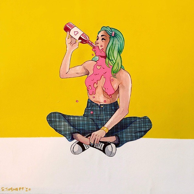 Tabulit's tweet photo. It is a confusing time. A difficult one too. And in times like this, it can be better to just not give a care in the world. It's not like anyone's watching. We're all inside anyway. 
#mondaythoughts #illustration by @stefantosheff https://t.co/8DP1LsynDw
