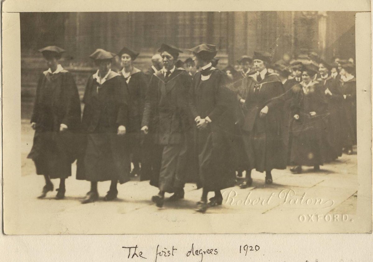 #OTD in 1918 women first voted in a UK general election, though they did not receive equal voting rights to men until 1928.

In 1920 Oxford allowed women to become full members and take degrees.

More history on our interactive #WomenatOxford timeline: ox.ac.uk/about/oxford-p…