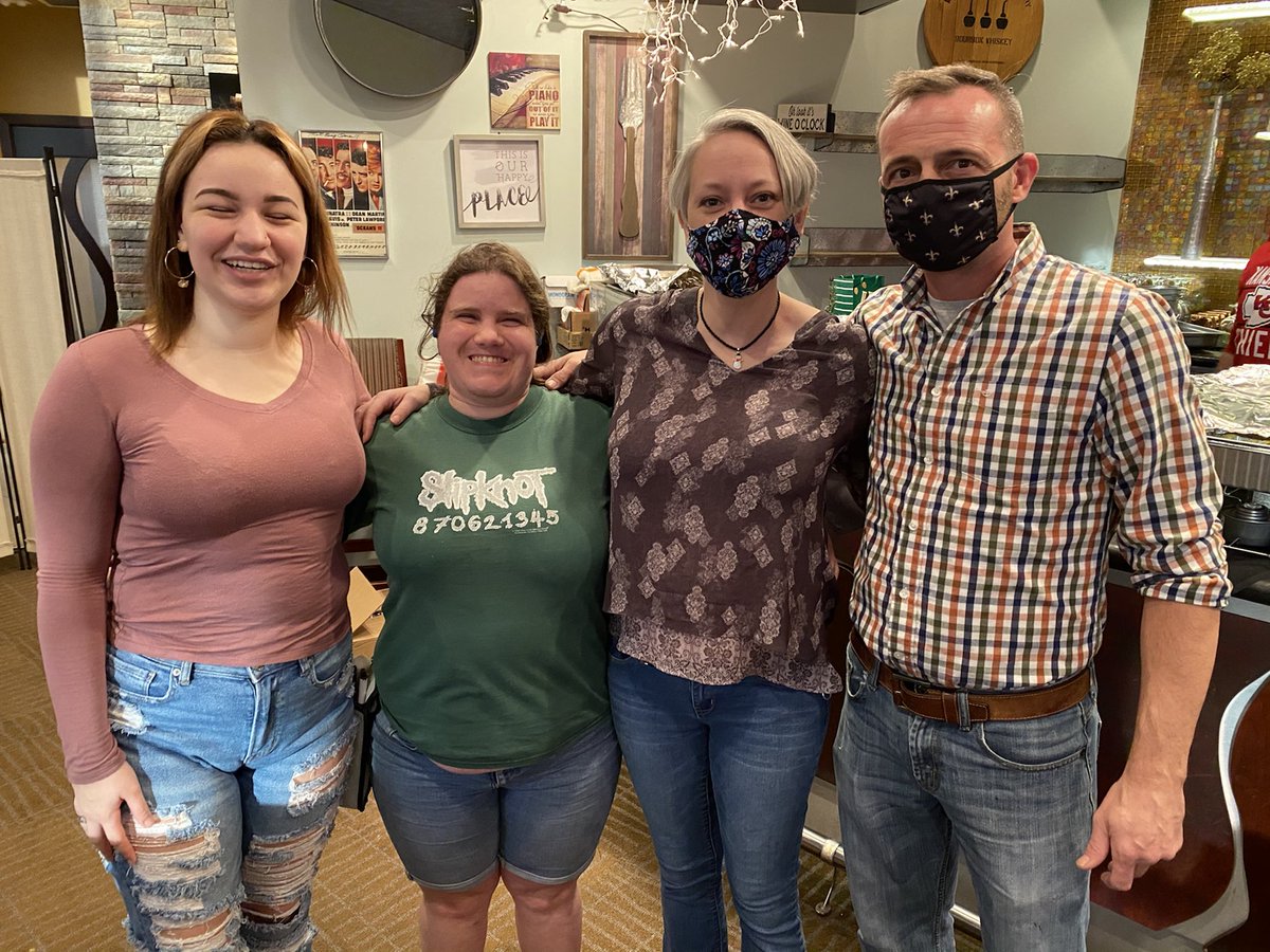 Me and a few coworkers at a Christmas party yesterday.