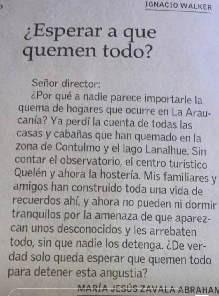 marge_gr's tweet photo. Hay que proteger los pueblos originarios, de acuerdo. Pero tienen ellos privilegios que los eximan de la ley? No merecen ellos ni nadie tolerancia alguna a actos de terrorismo y delincuencia como estos. #Araucania #terrorismoenlaaraucania #justicia @GobiernodeChile https://t.co/FSghhrKbnj