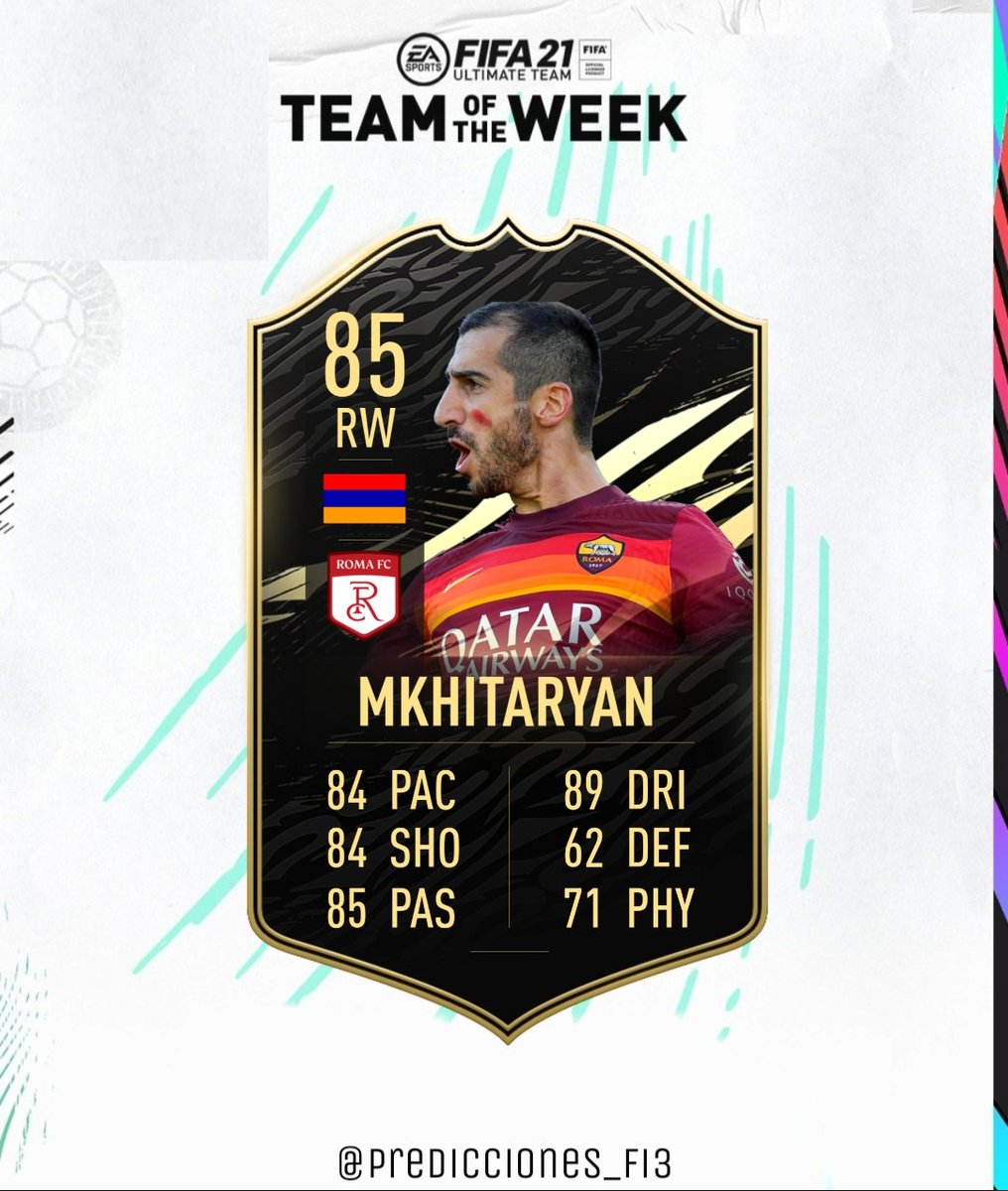 - PRIMEROS CANDIDATOS AL #TOTW -

-Theo Hernandez ⚽️⚽️ 🇫🇷🔥
-Nick Pope 🚧🌟 🏴󠁧󠁢󠁥󠁮󠁧󠁿🔝
-Jamie Vardy ⚽️🅰️🅰️ 🏴󠁧󠁢󠁥󠁮󠁧󠁿⚡
-Henrik Mkhitaryan ⚽️🅰️ 🇦🇲⚔

¿Que otro jugador crees que puede estar en el TOTW? Te leo ⬇️

RT 🔄 y LIKE♥️ se agradecen!