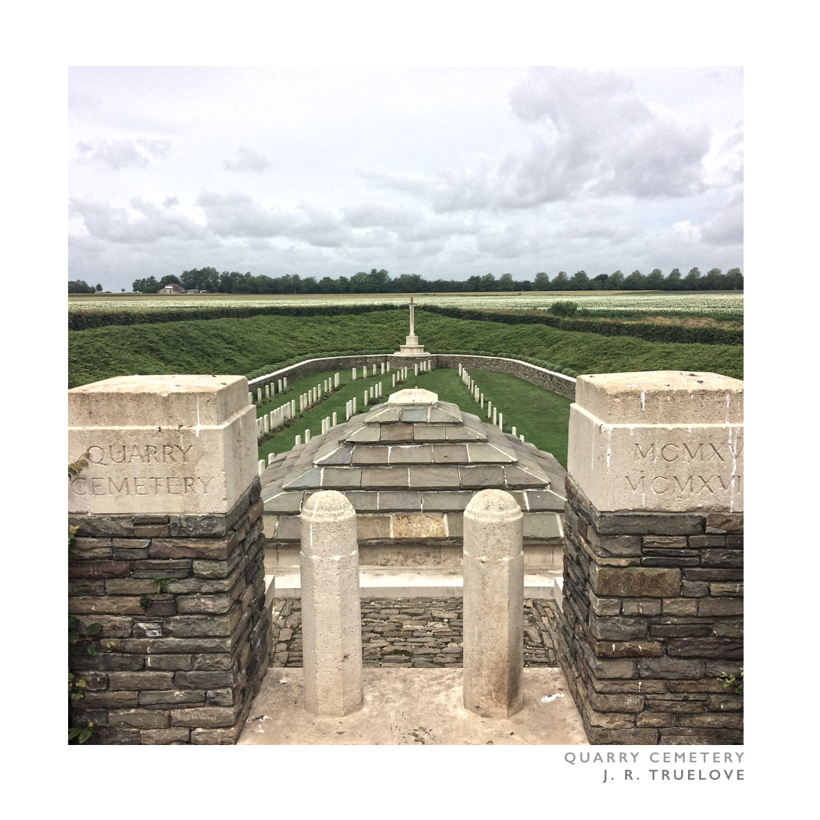 Entrance, Quarry Cemetery, VermellesDesigned by J. R. Truelove #ww1  #architecture  #CWGC