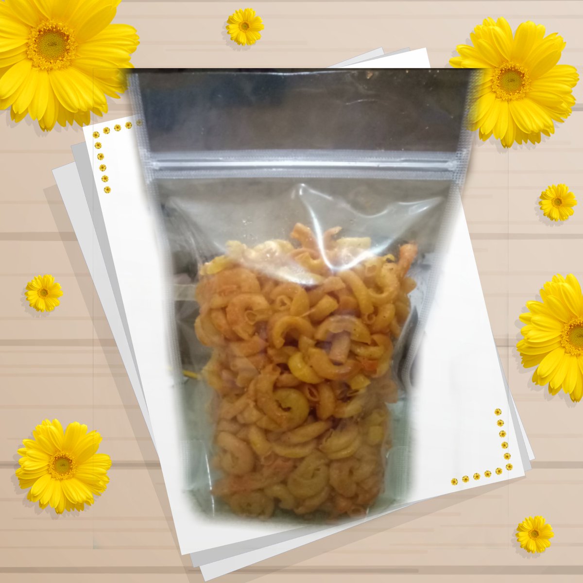 BenandaDhafa's tweet photo. Makaroni Bantet Rasa baru dari toko kami yaitu Korea BBQ,  Makaroni ini rasanya Gurih dan enak dan ada juga varian lainnya. ada diskon dr toko kami 50% dan juga gratis ongkir, Berat : 150gr
Klik link nya dibawah ini:
https://t.co/gv3xsHGqGs
#makaroni 
#makaronibantet 
#Pengusaha https://t.co/7dkVHHXAII