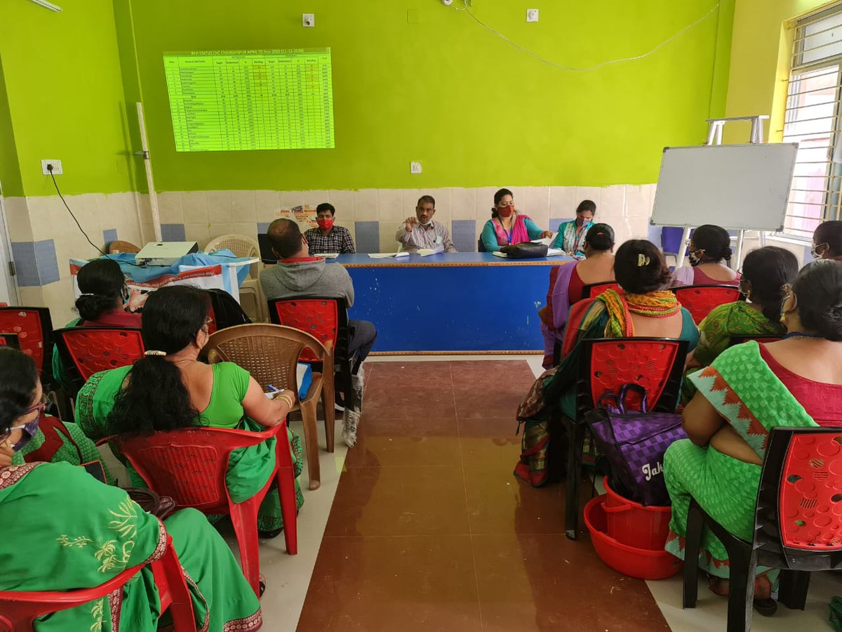 SanjuktaMishra8's tweet photo. Review Meeting at CHC Chandanpur, Puri #Review #Healthprogrammes #validation #ANM #HCPs @HFWOdisha #Odishafightscovid19 https://t.co/zvvldjBVIh