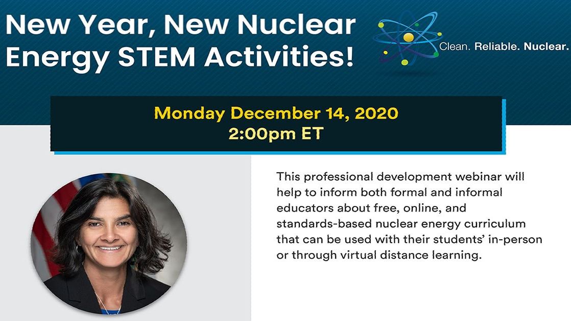 GovNuclear's tweet photo. HAPPENING TODAY: 📣 Calling all parents, guardians and teachers. Lean about new hands-on #STEM activities to help engage students in distance learning. 

Register here: https://t.co/0ONSY4XsCP https://t.co/OejqkvYrC4