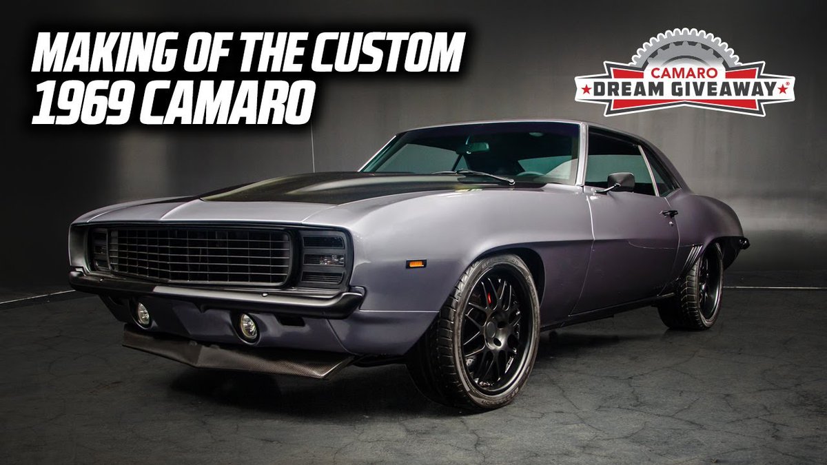 DreamGiveaway's tweet photo. See how we built the Camaro Dream Giveaway custom 1969 Camaro! The Making of the Custom 1969 Camaro Video: https://t.co/AJcpk7Js88 #CamaroDreamGiveaway #RestomodCamaro #CustomCamaro https://t.co/SudWksHZ4o