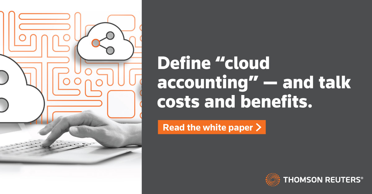 Common myths about #cloudaccounting: Read about what it can include and what it doesn't include. White paper from Thomson Reuters reveals the technology behind the cloud: tmsnrt.rs/3m6PgPg