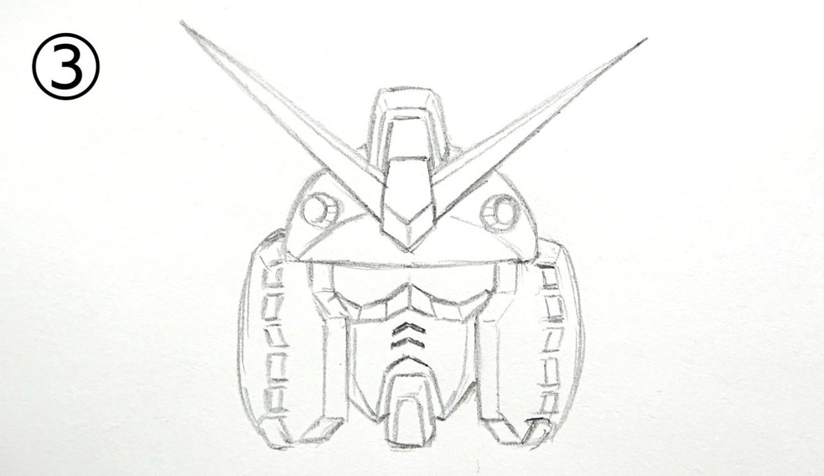 ヘイカ それじゃあ早速ガンダム絵描き歌いってみようか ブーメラン1本飛んできた 不思議な帽子にくっついた 帽子にパーツを追加して あっという間にガンダムだ お好みでディテールとか形状を調整すると更にカッコよくなると思います 機動戦士