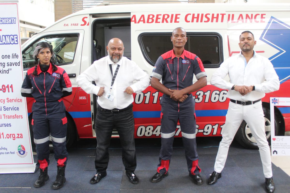 CllrMoosa's tweet photo. Cllr Imraan Moosa together with Trade Route Malls Yaseen Valli in strong support of Lenasia's Saaberie Chishty Ambulance strong plea for support and donations towards Saaberie's sterling services. β€
#ILoveLenasia β€
#TradeRouteMall
Cllr Imraan Moosa https://t.co/TeCt1bTsYS