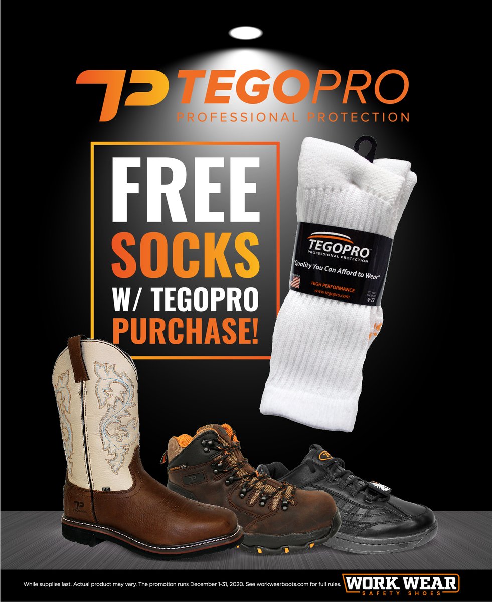 workwearsafe's tweet photo. It’s Tegopro month!!!

Head over to one of our locations or visit us on line for a quality pair of work boots!! 

We’ve got what you need to be safe and comfortable on the job! https://t.co/LP3gW7PSES