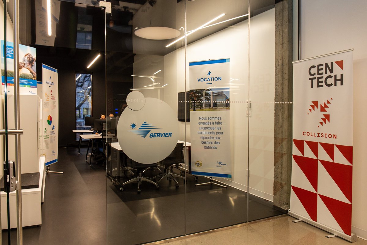 CentechMTL's tweet photo. #Centech et @Servier annoncent un partenariat : le laboratoire pharmaceutique international ouvre son 1er hub mondial en #IA au sein de notre plateforme d’innovation ouverte #CollisionLab ! 🤝
Lire le communiqué 👇
https://t.co/1W0ZmYfG3k
#Servier @MTLINTL https://t.co/K9LlrtFEYr
