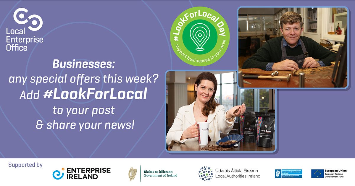 inCarlow | Carlow LEO (@carlowleo) on Twitter photo Shout about YOUR #Carlow business or search the hashtag to find lots of local businesses & services on #LookForLocal Day!
Find listings at buff.ly/3kBBLW9
<a href="/carlowchamber/">County Carlow Chamber</a> <a href="/Carlow_Co_Co/">CarlowCountyCouncil</a> @LAsIreland <a href="/CarlowPPN/">Carlow PPN</a> <a href="/CarlowLibraries/">Carlow Libraries</a> <a href="/kclr96fm/">KCLR 96FM</a> <a href="/CWnationalist/">Carlow Nationalist</a> Shout about YOUR #Carlow business or search the hashtag to find lots of local businesses & services on #LookForLocal Day!
Find listings at buff.ly/3kBBLW9
<a href="/carlowchamber/">County Carlow Chamber</a> <a href="/Carlow_Co_Co/">CarlowCountyCouncil</a> @LAsIreland <a href="/CarlowPPN/">Carlow PPN</a> <a href="/CarlowLibraries/">Carlow Libraries</a> <a href="/kclr96fm/">KCLR 96FM</a> <a href="/CWnationalist/">Carlow Nationalist</a>