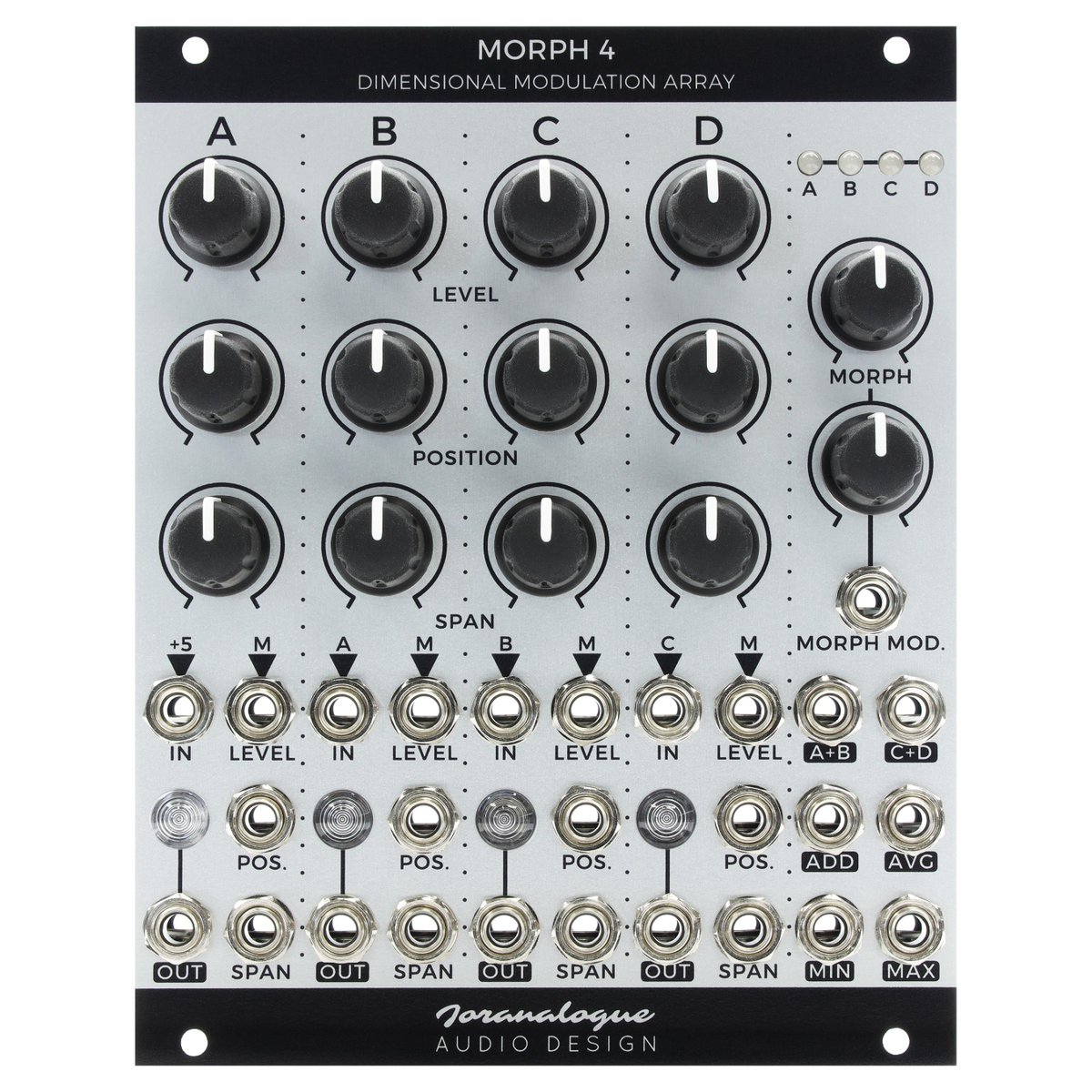 BlickenSynths's tweet photo. Available now! The @Joranalogue Morph 4. Designed as a fully-featured modulation hub for Eurorack synthesizers, Morph 4 takes the basic concept of the multi-VCA module to the next level https://t.co/0STHtQk8JG #BlickenSynths #Joranalogue #Morph4 #Eurorack #Modular #ModularSynth https://t.co/0yo4DD0RLa