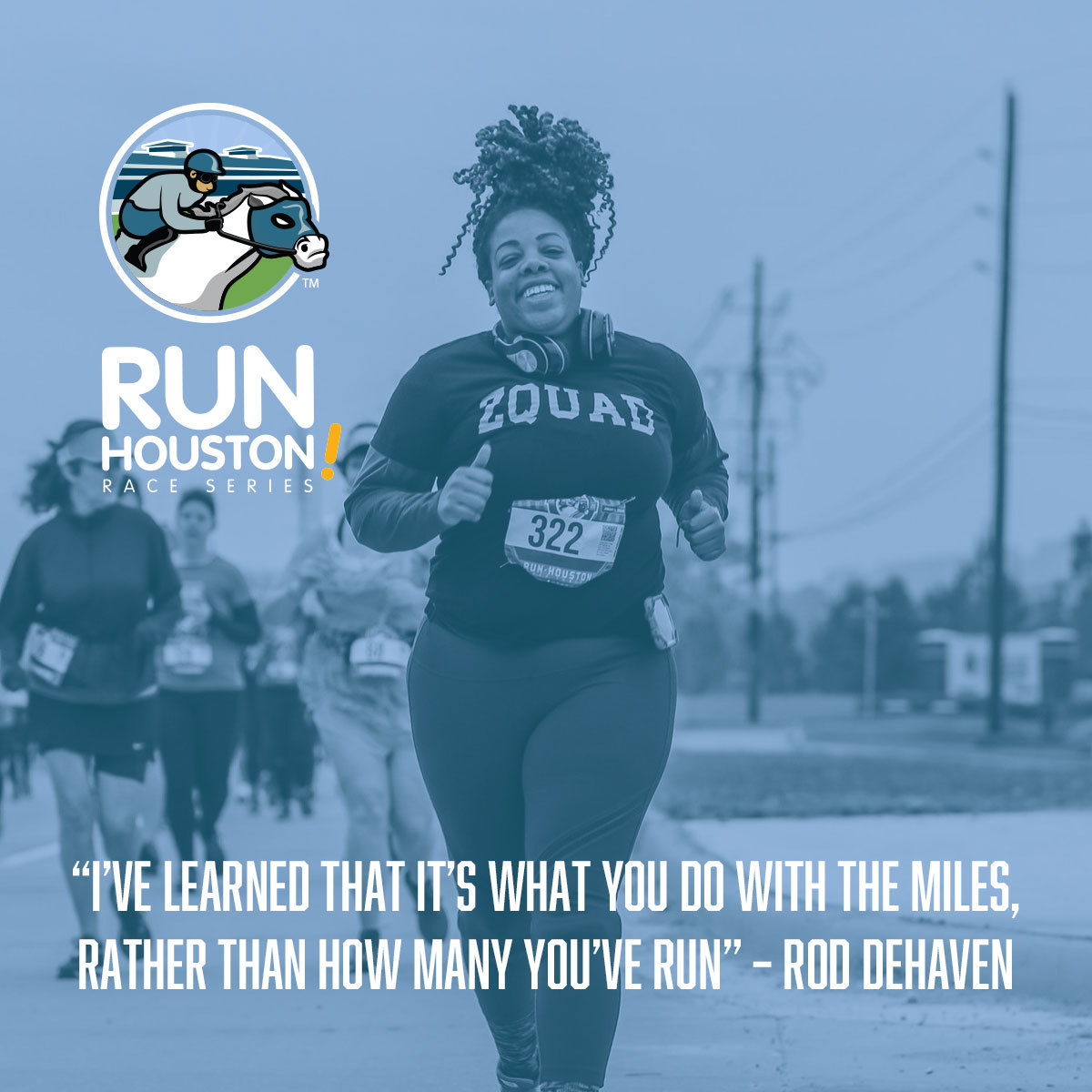 Always remember – just run the mile you’re in. It all adds up.
#MondayMotivation #RunHoustonRaceSeries