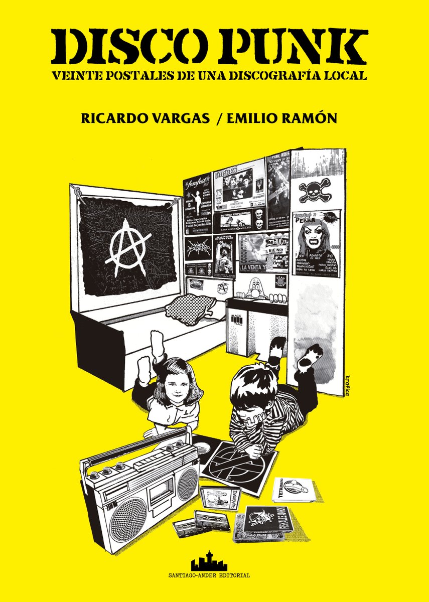 stgoandereditor's tweet photo. El valorado #DiscoPunk con los discos fundamentales del punk chileno en @QueLeoForestal @queleomil @queleoduble @LibreriadelGAM_ @nuevaaltamira @edicionesuc #kalimera @sarrisarrirec #libreríasecreta @ArikaPunk_CL @polillarecords #OjoxOjo @chehueque @bibliolibrtaria #casafantasma https://t.co/Bkxtg65QLH