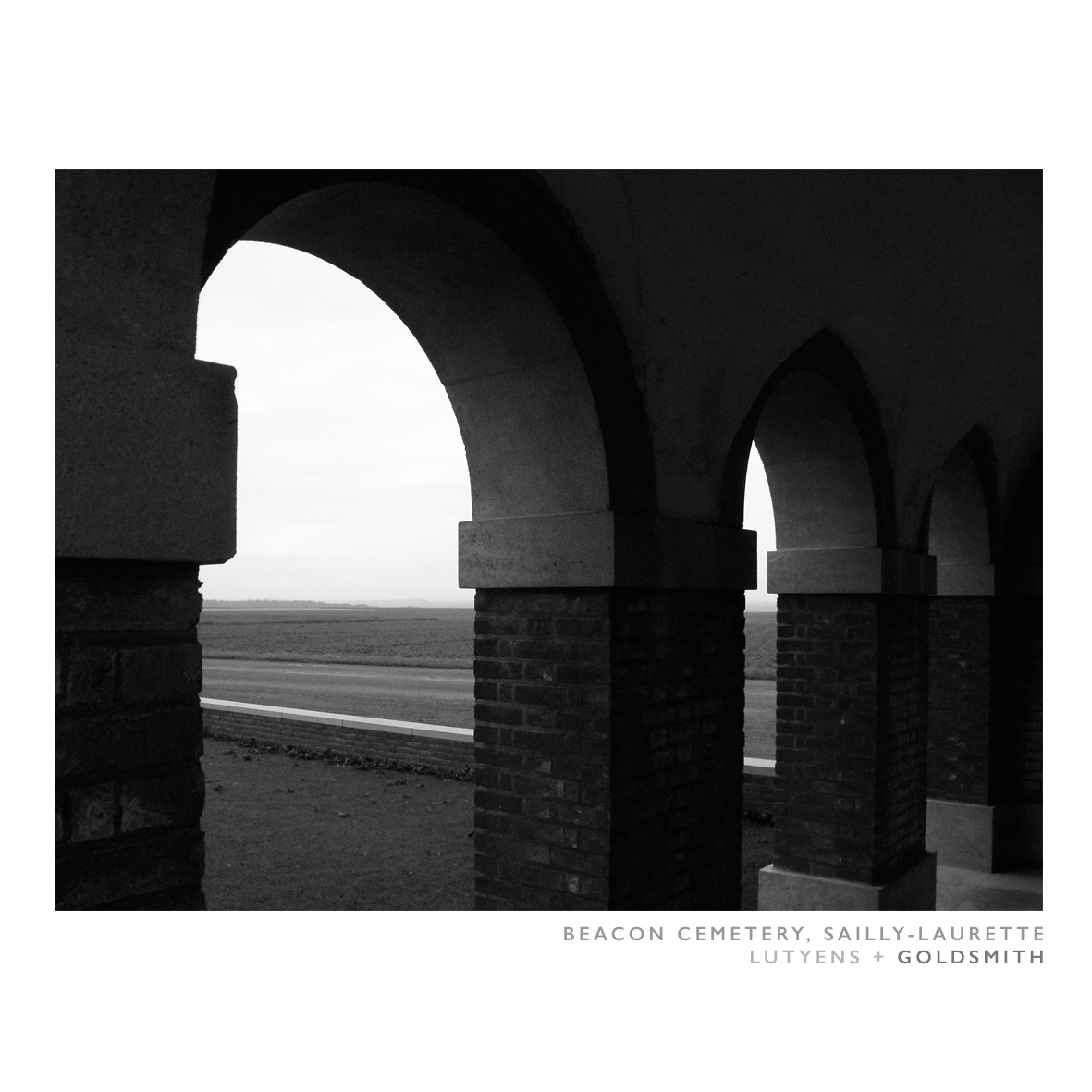 ArcadeBeacon Cemetery, Sailly-LauretteDesigned by Lutyens + Goldsmith #ww1  #architecture  #CWGC