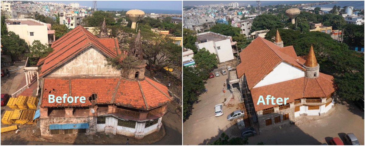 GVMC_VISAKHA's tweet photo. Historic and Heritage sites, Town Hall and Old Municipal Office has been renovated under Smart City Mission by GVMC.
#SmartCity 
#TransformingIndia 
#VizagSmartCity
#SmartCityMission https://t.co/i8k41cBjus