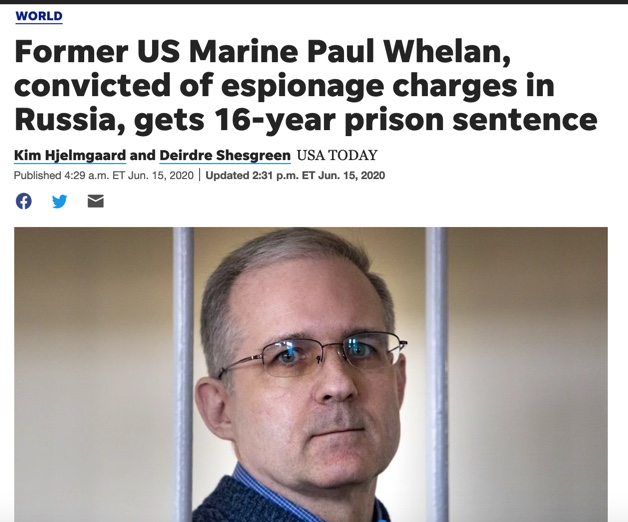 6. We have also tracked two GRU hackers, Krylova and Bogacheva, to a safe house in Novi, Michigan, and Ypsilanti through a Kelly Service handler named Paul Whelan, a man convicted of espionage in Russia.