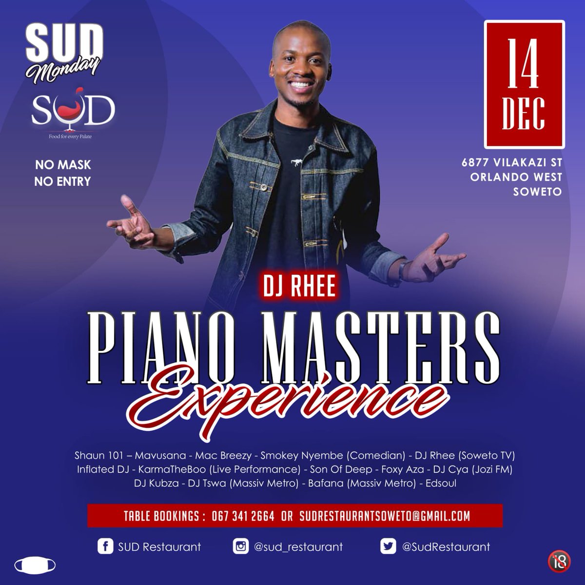 626_Ent's tweet photo. Let's go💃💃💃🔥🔥🔥 @SUDRestaurant Mondays 🔛🔛🔛 @karmatheboo @DJKUBZA @Mac_BreezySA @iamDJRhee https://t.co/6FOM0uB25Z
