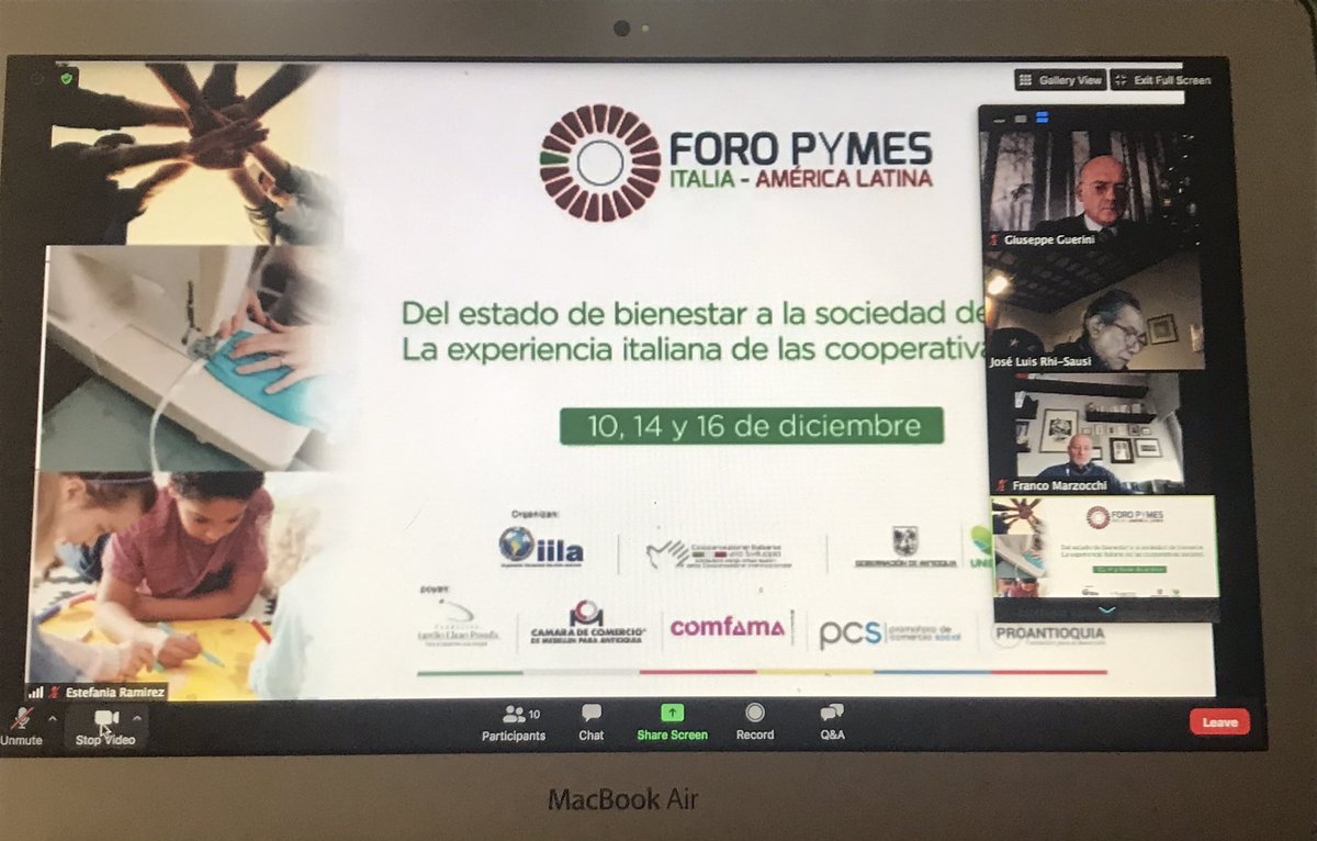 GiuseppeGuerin1's tweet photo. Tutto pronto per il Secondo appuntamento del #ForoPYME dedicato alle #CooperativeSociali Todo está listo para la segunda reunión d #ItaliaAmericaLatina https://t.co/k4bPDIyhQy