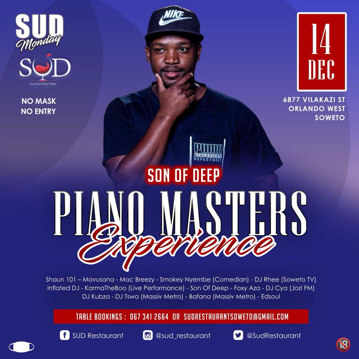 Pianomasters2K's tweet photo. Let's go💃💃💃🔥🔥🔥 @SudRestaurant  Mondays 🔛🔛🔛 @son_of_deep https://t.co/wSwUmzlU8j