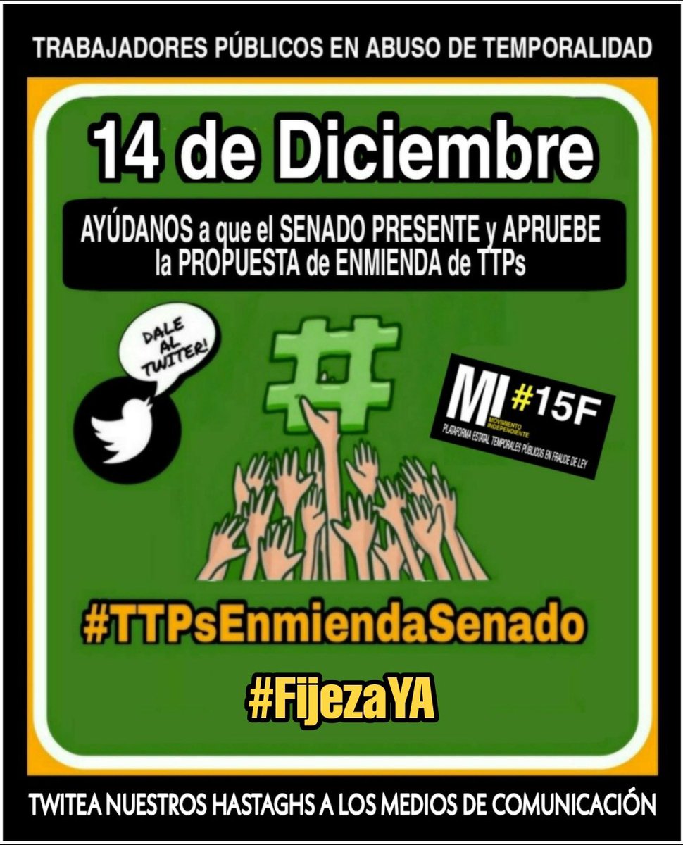 #TTPsEnmiendaSenado #FijezaYa