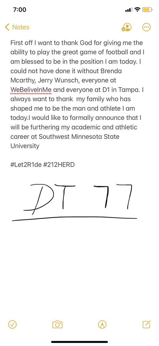 DavidTibbs77's tweet photo. Onto the next chapter @CoachHillerSMSU @CoachCorySauter @SMSUfootball https://t.co/T2y1sZlu1f