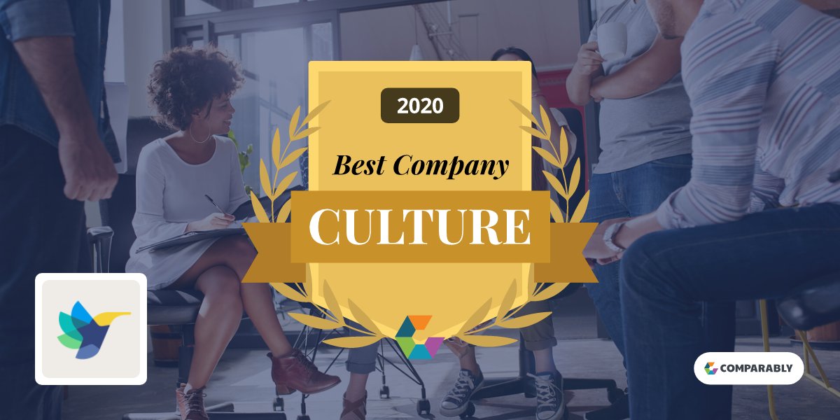 Comparably's tweet photo. @AlyceGifts Congrats on being named on @Comparably's Top 50 list for Best Company Culture in 2020, as rated by your employees. You’re also featured in @forbes https://t.co/JjfyANvFSB https://t.co/uWJ7B0Ny3N