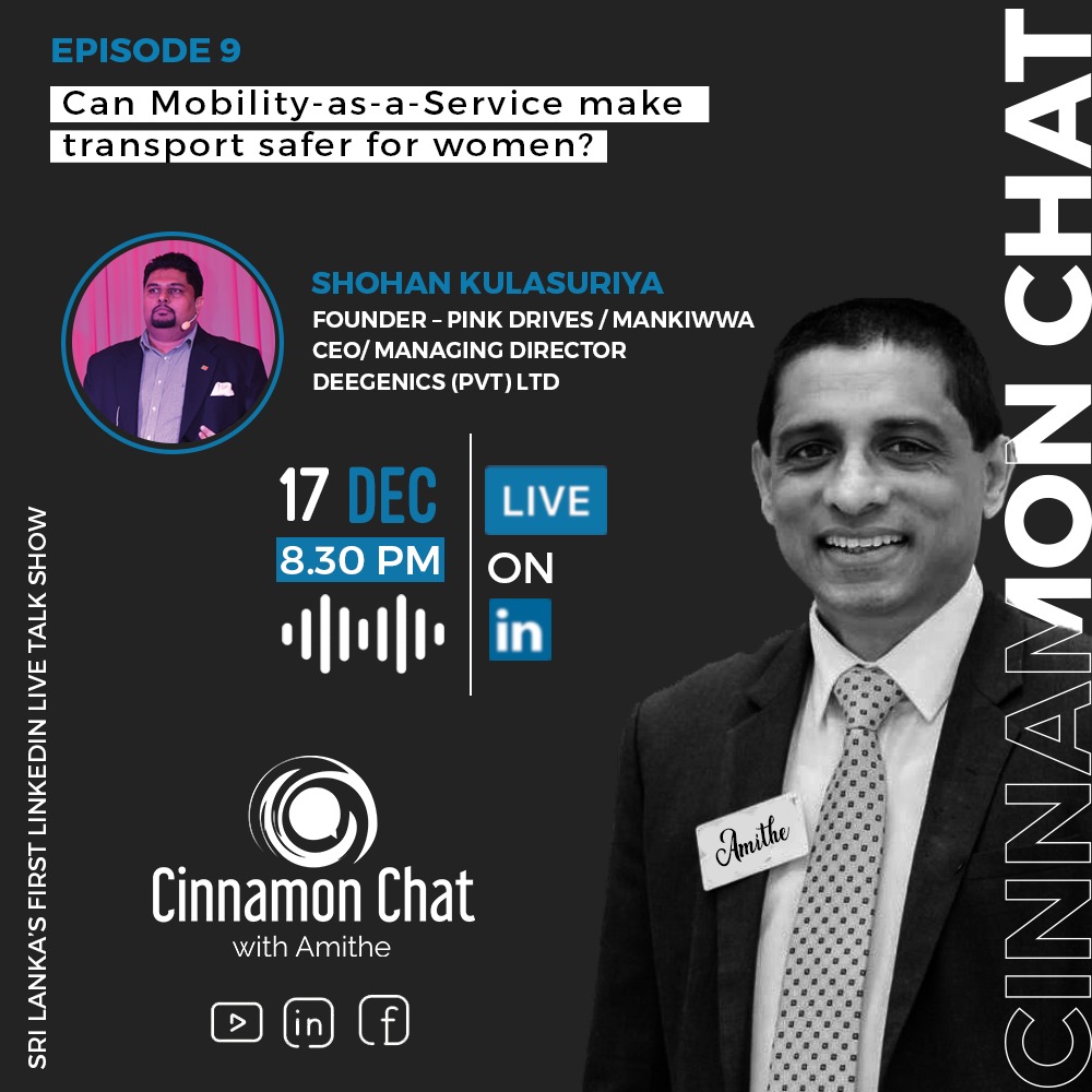 PinkDrives's tweet photo. Listen to our founder @shohan6682  in the Live talk show on LinkedIn, Cinnamon chat with Amithe.

Streaming live in Facebook too on Thursday, 17th Dec 8.30pm. https://t.co/HQKgxfyZ55