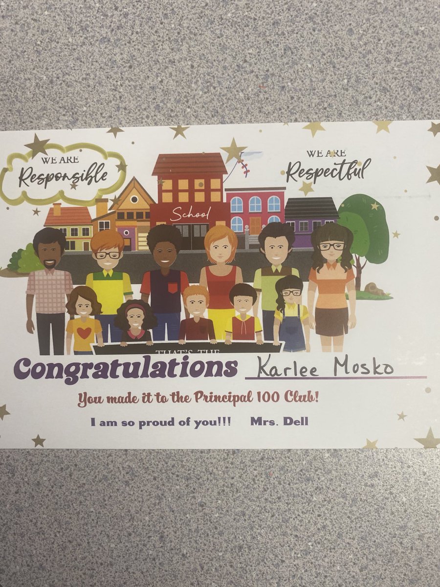 hasd_wpt's tweet photo. Principal 100 Club! Woohoo: Karlee, Trey, Tamara, and Clare https://t.co/gkV47kLfg8