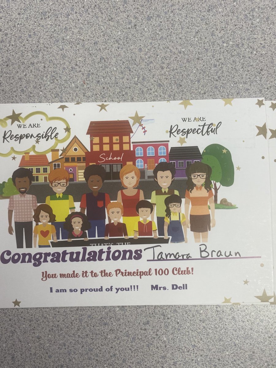 hasd_wpt's tweet photo. Principal 100 Club! Woohoo: Karlee, Trey, Tamara, and Clare https://t.co/gkV47kLfg8