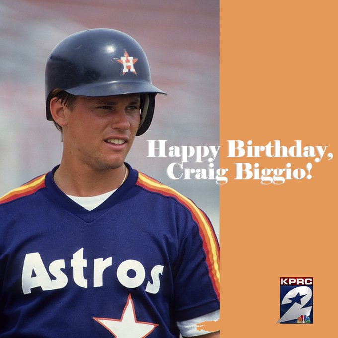Happy Birthday, Craig Biggio! The Hall of Famer is 55 years old today!  