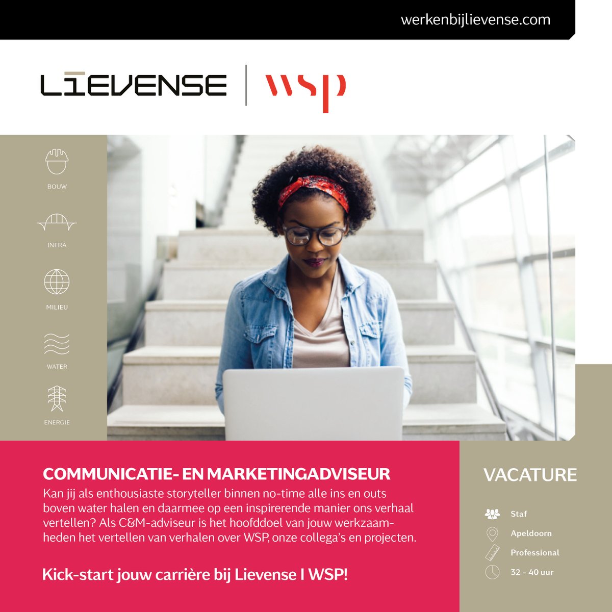 Lijkt het jou fantastisch om mee te bouwen aan een prachtig en krachtig merk, met veel ruimte voor eigen initiatief? Wij zoeken een nieuwsgierig, creatief en praktisch ingestelde #communicatie- en #marketingadviseur!
Bekijk onze #vacature: werkenbijlievense.com/.../communicat…