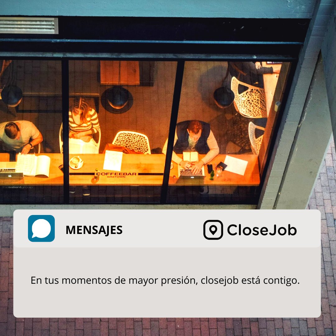 Jobtual's tweet image. En aquellos momentos de mayor presión, cuando reclutar se hace una tarea titanica Closejob te ayuda a realizar tu trabajo de manera más rápida, de esa forma nadie sufre en esta nueva realidad que estamos viviendo.
⠀
#hhrr #recursoshumanos #hr #covid19 #closejob #getajob #teamwor