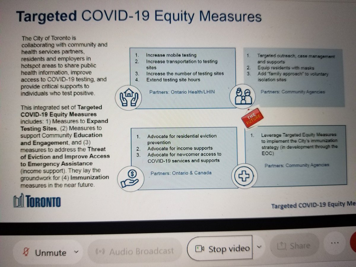 Remember, communities need the 4 Rs: resource community, reduce contacts, represent diverse voices, release data transparently. Thank you  @TOPublicHealth for taking action on these.