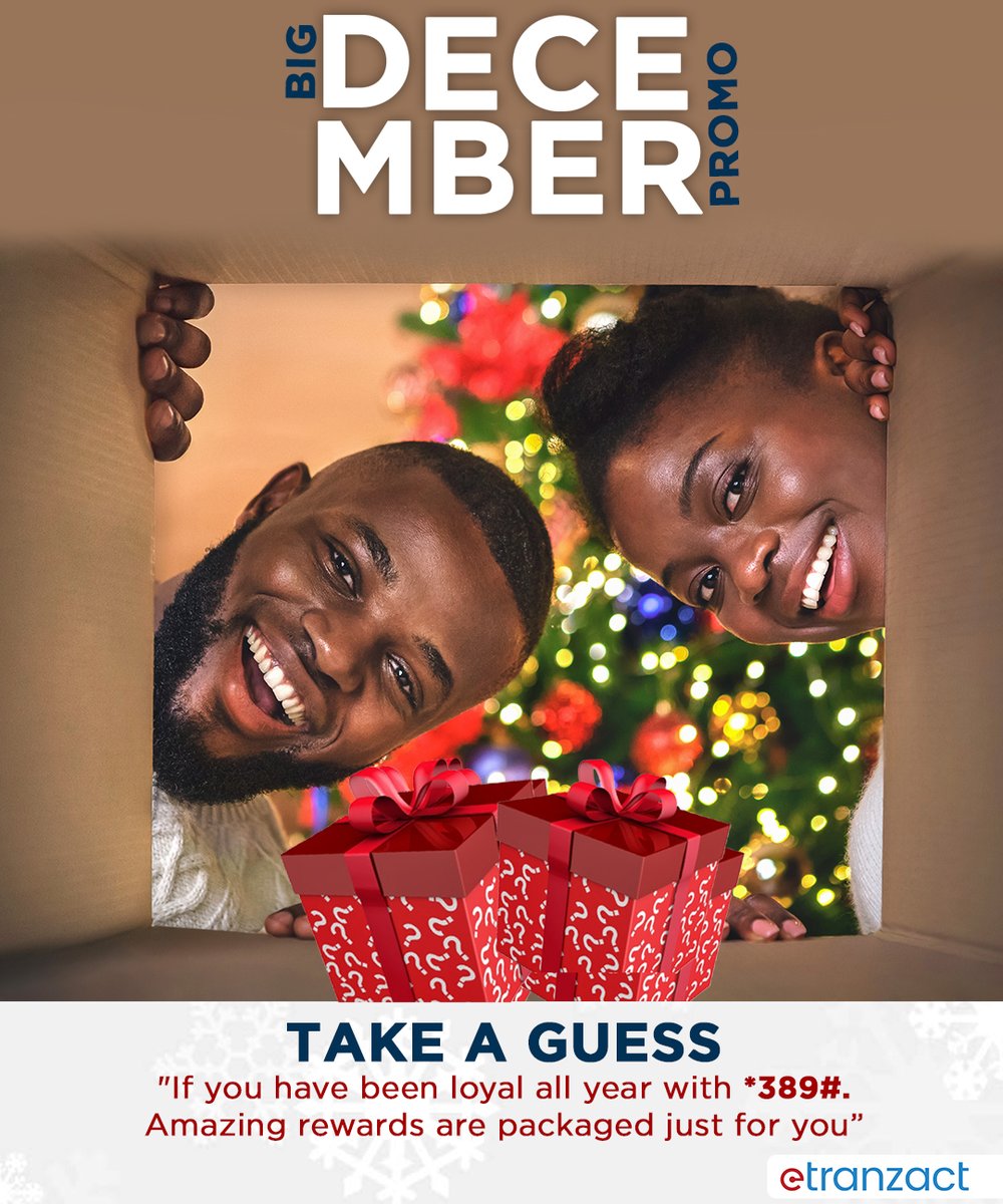etranzactghana's tweet photo. Can you guess what's in there for you?๐
#bigdecember #etranzactgh #JustPay https://t.co/Psbru4WCS6