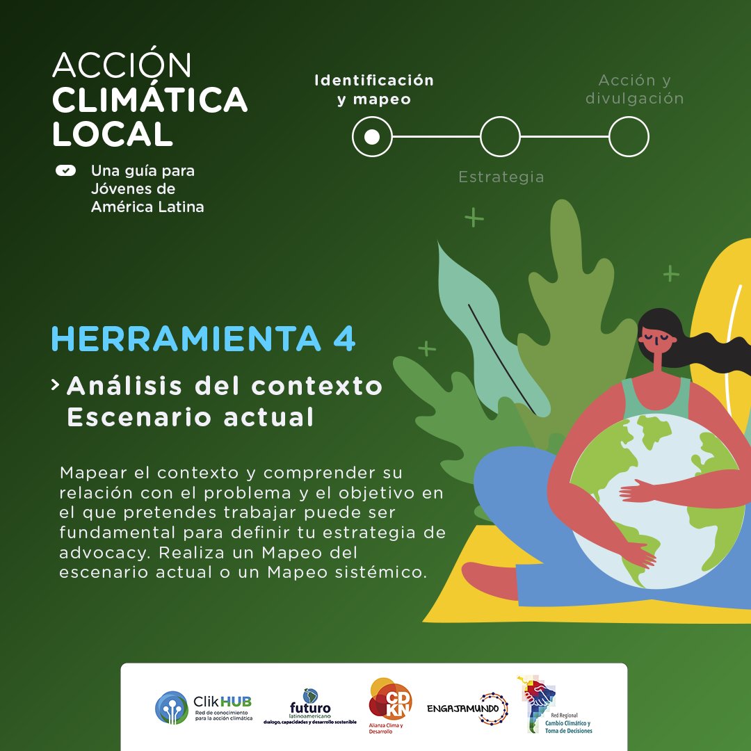 🧐¿Quieres hacer algo para mejorar el mundo en el que vives?
▶️Te presentamos las #herramientas 3 y 4 de la Guía de #AcciónClimática con #tips clave para desarrollar tu acción

▶️Sigue las herramientas, descarga la guía👇bit.ly/GuíaAC