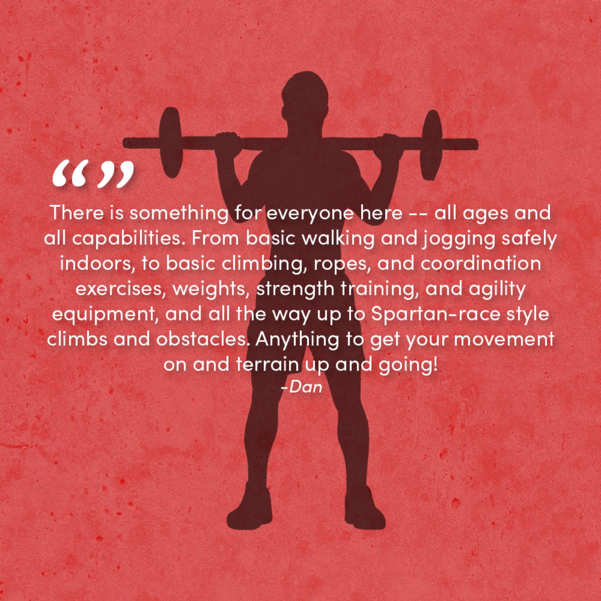 MoveTerrain's tweet image. Our members come from all ages, skill levels, and backgrounds -- it's what makes us so great. Thanks for the shout out, Dan! Start your fitness journey today by visiting movementterrain.com. #movementterrain #OCRbeast #OCRstrong #OCRtraining #spartanracing