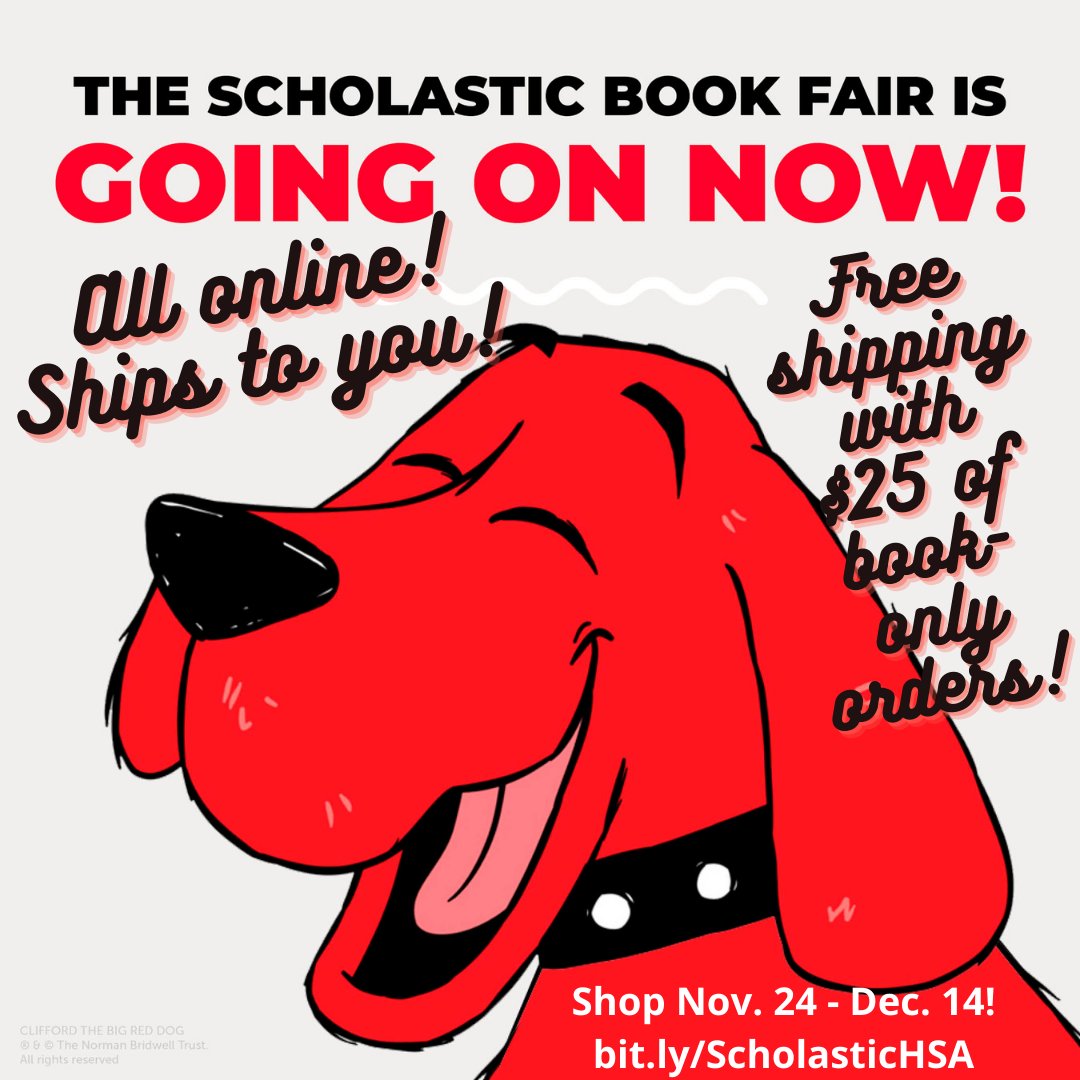 HSAMonroeMiddle's tweet photo. Today is the LAST day to shop our Online @Scholastic Book Fair! 25% of proceeds go to HSA with every order! Shop at https://t.co/3LnhD8CHb5 #RedhawkReaders #UCPSLibraryLife @MsG_PagebyPage @ByrdSetrina @kasha_giddins @drjayjones | @UCPSNC @AGHoulihan https://t.co/FxTPpAfYe5
