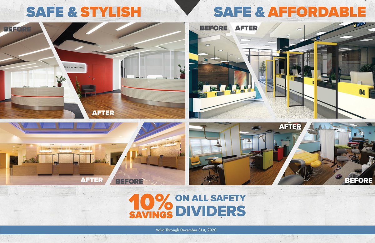 TPBarriers's tweet photo. Stay #safe and still be stylish.  We are offering 10% Off on all #safetydividers, making them even more affordable! Includes custom designs too! https://t.co/Qrw5IJBGAu https://t.co/dwFbyOfYdG