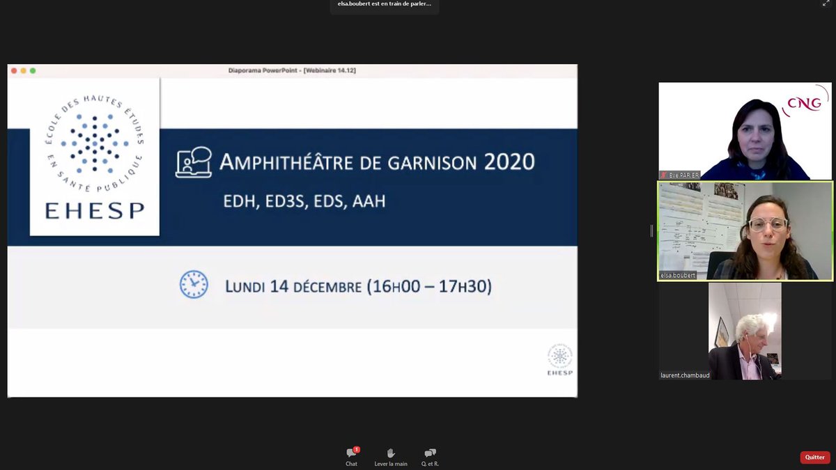 EHESP's tweet photo. [VIE DE L'ÉCOLE 🕓] Après cette année de #formation si particulière, nos filières #AAH #DS #D3S #DH sont toutes connectées pour 1 ultime rassemblement avant affectations. Félicitations ! Merci pour votre implication et bonnes prises de postes à toutes et tous ! #amphidegarnison https://t.co/g5ZRlun0Qi