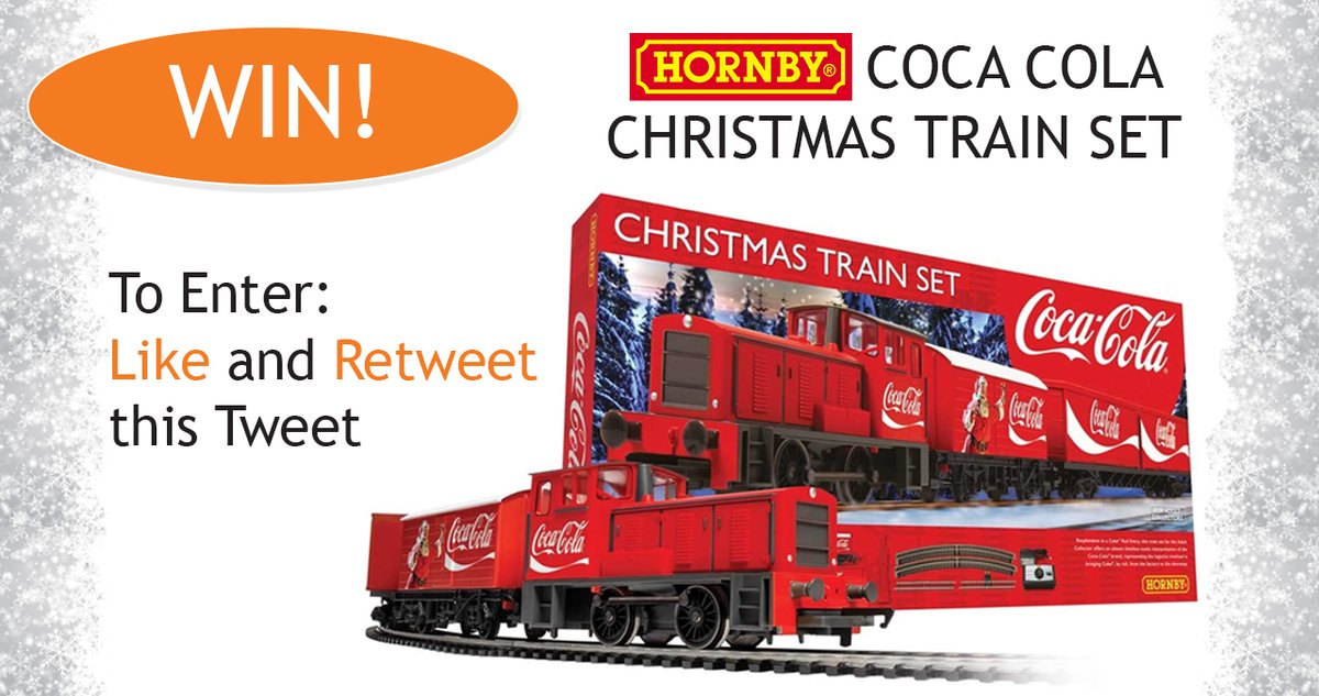 Gaugemaster's tweet image. LIKE AND RETWEET TO WIN

Run a Christmas train around your tree this year!

Win this Hornby Coca Cola Christmas Train Set (RRP £79.99) in our festive competition.

To be in with a chance to win, all you need to do is like and retweet this tweet before the end of 17th December. &amp;gt;&amp;gt;