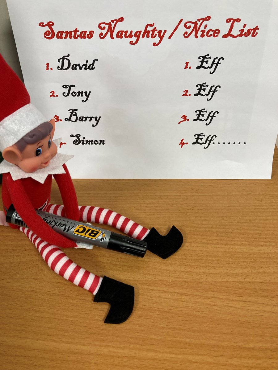 RaytecLED's tweet photo. It looks like Ray the Raytec Elf is the only employee at Raytec to make it onto Santa’s ‘Nice’ list… he looks very pleased with himsELF! 🎅
#RayTheRaytecElf #RaytecChristmas #elfontheshelf #festivefeelings https://t.co/1D9n3e1alF
